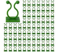 Plant Vine Wall Clips - Clip per portapiante resistenti, supporto per piante per traliccio e pali | 100 clip adesive sicure per la decorazione d'interni, semplice guida ai peduncoli di fiori, supporto