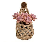 Plant Wall Hanger -Boho Woven Decorative Cotton | Small Macrame Plant Hangers Wall Decor | Woven Boho Decorative Storage For Flower Pot Indoor Bedroom Living Room Kitchen Door Office Apartment Dorm