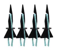 Plant Waterer 4 Pack Self Watering Spike Stakes - Automatic Plant Watering System | Hydroponic Water Absorbent Nails with Cotton Rope | Indoor Outdoor Garden Pot Irrigation Vacation Use