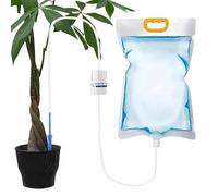 Plant Watering Bag, Automatic Drip Irrigation System with Adjustable Flow Valve, 3.5L Water Reservoir, 39.3 Inch Hose for Flower Pots Bonsai Indoor Outdoor Gardening