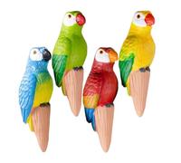 Plant Watering Devices - 4 Pieces, Parrot Self-Watering, Insert | Automatic Slow Release Irrigation | Flower Bed Yard Indoor Care