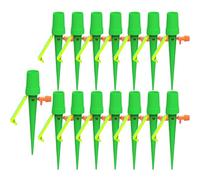 Plant Watering Spikes, 15 Pack Self-Watering Devices with Adjustable Flow Valve, Anti-Leak Drippers, Potted Plants Flowers Vegetables Indoor Outdoor Use, 6.3x2.4x0.79 in