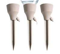 Plant Watering Spikes - Automatic Irrigation Devices Drippers Spikes | Plant Watering Devices With Control Valve | 3 Pieces Automatic Irrigation Spike For Indoor Outdoor Home Workplace