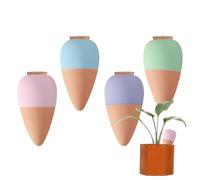 Plant Watering Stakes, Irrigation Spikes Flowers, 15.16x4.72x7.8 Inches Eco-Friendly and Reusable, Automatic Water Stakes for Garden Lawn Flowerbed Greenhouse Nursery, Clay