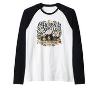 Plant Witch Herbal Magic Cottagecore Farmacia Maglia con Maniche Raglan