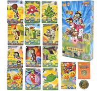Plant Zombies Anime Carte Collezionabili, 240 Pezzi Carte Anime Carte Carte Collezionabili Pacchetto di Carta Collezionabili Giochi Anime Cards Game Trading Cards per Bambini (30 Packs, 8 Carte/Pack)