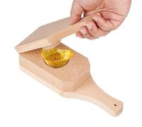 Plantain Press Maker, Wooden Plantain Press With Handle, Handle Wooden Kitchen Gadgets, Plantains Presses Maker For Stuffing For Fried Banana Chips Appetizer Meal Prep Home Restaurant Bar Party