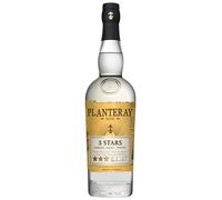 Plantation Rum 3 Stars, 700ml, Ideale per Daiquiri, Note Fruttate, Dolci e Complesse, Rum Bianco Artigianale, Miscela Proveniente da 3 Isole, Trinidad, Barbados e Giamaica, Idea Regalo, 41.2% Vol.