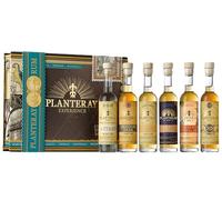 Plantation Rum Experience Box, 6 Bottiglie da 100ml, Rum Confezione Regalo con 6 Tipologie di Plantation, Ideale come Set per la Degustazione, Doppio Processo di Invecchiamento ai Caraibi e in Francia