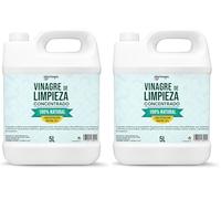 PLANTAWA Aceto bianco per pulire 5L | Aceto per pulire 10º | Alcool bianco | Detergente multiuso naturale e potente, efficace antitico | Disinfetta, sgrassa e rimuove il calcare dalle superfici