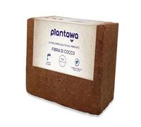 PLANTAWA Fibra di cocco Organica Blocco 5Kg 70L - Mattone compattato Terra per piante Uso Orto Urbano Terrario Piante Esterno Torba per vasi