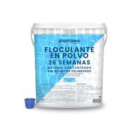 PLANTAWA Flocculante per Piscina in Polvere 26 Settimane | Chiarificante Concentrato per Acqua Torbida | Ideale per Grandi Piscine e Spa | Sicuro, Naturale, Vegano e Senza Metalli Pesanti