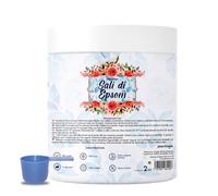 PLANTAWA Sale di Epsom 2kg | Sali da Bagno Rilassanti con Solfato di Magnesio Puro | Relax Muscolare, Cura della Pelle e Benessere Naturale | Bagno Rilassante e Schiumoso | Senza Tossine e Additivi