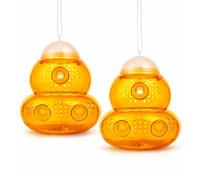 PLANTAWA Trappola per vespe e calabrone Pack 2 unità | Trappola per api e api | Sistema di cattura esterno | Ideale per giardino, terrazza, balcone e aree aperte