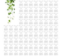 plantClimbing wallFixture clips- plantFixer Hooks, Simple to Use Adhesive Secured clips| 100 clip per interni esterni wallVines, plantVine Traction, Garden wallAccessories, plantTrellis Clip