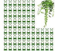 plantClimbing wallFixture clips- plantFixer Hooks, Simple to Use Adhesive Secured clips| 100 clip per interni esterni wallVines, plantVine Traction, Garden wallAccessories, plantTrellis Clip