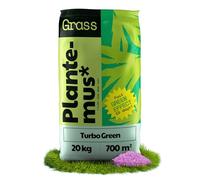 PLANTEMUS Concime per Prato Effetto Verde Turbo per 700 m² | Microcristalli Ultrasolubili | Verde Intenso in 7-9 Giorni | Concime Azotato - Tecnologia Tedesca | 20 kg