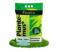 PLANTEMUS Concime Prato Complete. NPK (12-11-18) + Micronutrienti, Verde, Denso e Durevole, Granulare in Perle Ultrasolubili, 10 KG copre 350 m²