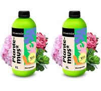 PLANTEMUS Concime Universale Liquido BIOrganic Piante d'Interno e d'Esterno, Fiori, Alberi, Arbusti, Concime Nutrizionale Qualità Professionale, 1 L (Confezione da 2)