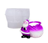 Planter Mold - 3D Silicone Christmas Santa Cement Mold For Candy Containers, Concrete Vasi e DIY Crafts | Reusable Casting Moulds for Party Planners, Art Teachers, Holiday Enthusiasts, And Creative