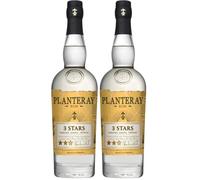 Planteray Rum 3 Stars, 700ml, Ideale per Daiquiri, Note Fruttate, Dolci e Complesse, Rum Bianco Artigianale, Miscela Proveniente da 3 Isole, Trinidad, Barbados e Giamaica, Idea Regalo, 41.2% Vol.