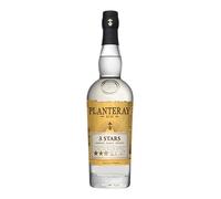 Planteray Rum 3 Stars, 700ml, Ideale per Daiquiri, Note Fruttate, Dolci e Complesse, Rum Bianco Artigianale, Miscela Proveniente da 3 Isole, Trinidad, Barbados e Giamaica, Idea Regalo, 41.2% Vol.