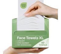PLANTIFIQUE Asciugamani Monouso Pulizia Viso | Usa e Getta XL 25x30 cm | Salviette Struccanti 100% Viscosa Biodegradabile | Cura Pelle Donne | Kit Skincare Completo | 50 Pezzi