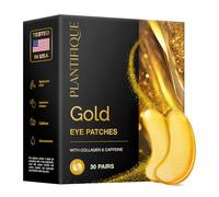 PLANTIFIQUE Patch Occhi Antirughe Donne e Uomini | Oro 24K Maschera Occhiaie e Borse | Skin Care Kit Viso Crema Contorno Occhi Idratante | 30 Paia di Cerotti