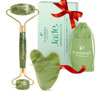 PLANTIFIQUE Rullo Giada Viso e Gua Sha Jade Roller e Guasha Pietra Massaggiatore