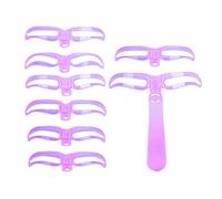 Plantillas Para Cejas | Herramientas De Maquillaje Con Mango Para Dar Forma A Las Cejas | Plantilla De 8 Estilos | Moldeador | Mujeres, Niñas, Principiantes, Uso Diario, Viajes,