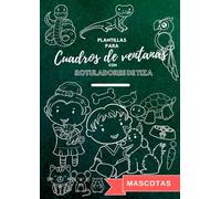 Plantillas para cuadros de ventanas con rotuladores de tiza: Mascotas