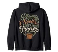Planting Seeds That Grow Forever Educator Tee Felpa con Cappuccio