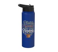 Planting Seeds That Grow Forever Educator Tee Stainless Steel Insulated Water Bottle