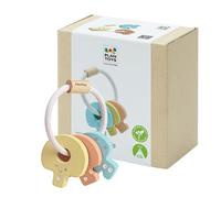PlanToys- Cake Rattle, Keyring (5251), Multicoloured