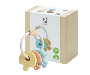 PlanToys- Cake Rattle, Keyring (5251), Multicoloured