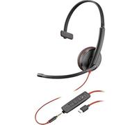 POLY Blackwire 3215 Cuffia cablata ad archetto per chiamate/musica USB Type-C Nero - Nouvo