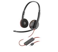 Plantronics Blackwire 3200 - Cuffie stereo con cavo UC con connettività USB-C