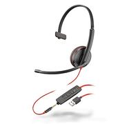 Plantronics - Blackwire 3215 - Cuffie cablate a orecchio singolo (mono) con microfono a braccio - USB-A per la connessione a cellulari, PC o Mac