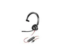Plantronics Blackwire 3310 - Cuffie USB-C - Mono - USB Tipo C - Cablato - 32 Ohm - 20 Hz - 20 kHz - Over-The-Head - Monofonico - Sovra-aurale - Microfono con cancellazione del rumore
