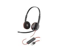 Plantronics Blackwire C3220 Stereo Fascia Larga Usb-A UC Cuffie Nuovo IN Borsa