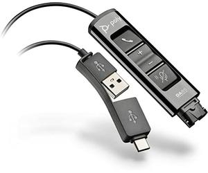 Plantronics DA85 Usb-A & Usb-C Adattatore per Hw-Series Qd Cuffie Computer Nuovo