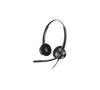 Plantronics EncorePro 320 - Cuffie stereo binaurali con connettore QD, colore: Nero