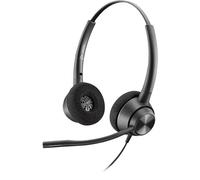 Plantronics EncorePro 320 - Cuffie stereo binaurali con connettore QD, colore: Nero