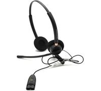 Plantronics EncorePro HW520D - Cuffia binaurale over-the-head con microfono ed eliminazione del rumore