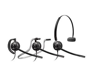 Plantronics EncorePro HW540 Digital Cuffie per PC di fascia alta con qualità audio superiore, 3 modi di indossarle: archetto, contorno nuca o contorno