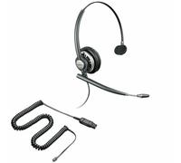 Plantronics HW720 EncorePro Binaurale Nero Cuffia Da Ufficio Con QD