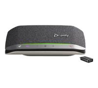 Plantronics Poly - Vivavoce Portatile SYNC 20+" con Porta USB-C, con chiavetta Bluetooth BT600C e Pulsante Microsoft Team