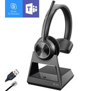 Plantronics SAVI 7310 Office MS Auricolari Mono DECT con base di ricarica, ottimizzati per Teams - ideali per lavorare con telefono fisso e PC