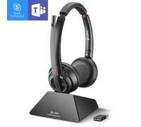 Plantronics Savi 8220 UC MS Duo Cuffie wireless duo stereo UC per desktop, PC/Mac certificate Skype for Business