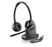 Plantronics Savi W420-M Cuffie Biauricolare per PC, Wireless, Nero